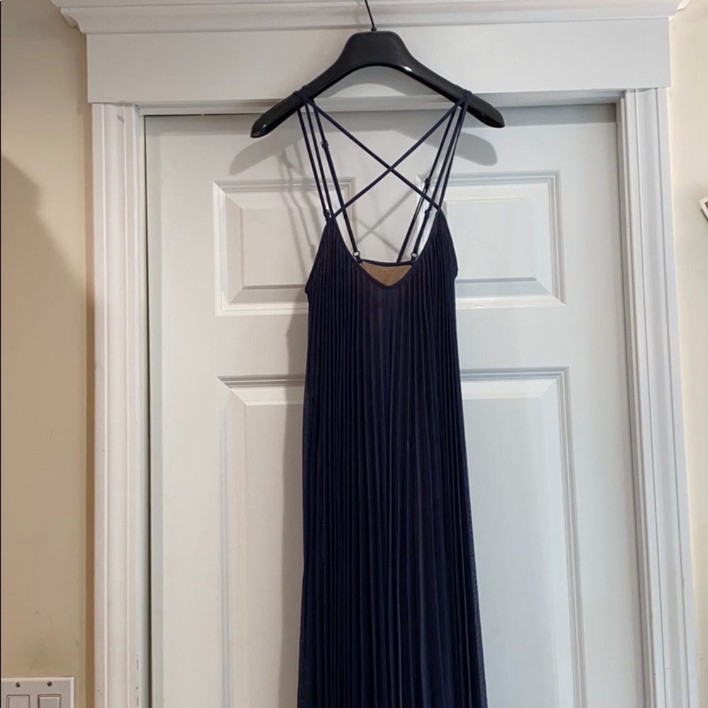 BCBG Maxazria Blue Full length dress.